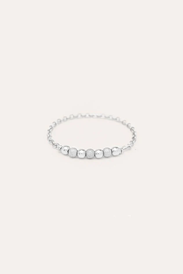 Bague chaînette Fruits d'or - Argent