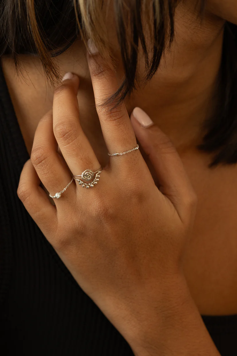 Bague Frida perles - Argent - Image 3