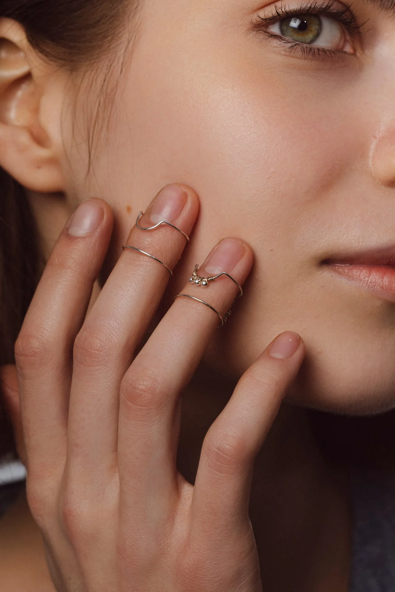 Bague d'ongle Tissage - Argent - Image 2