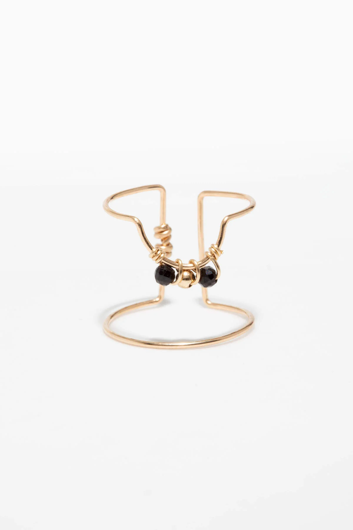 Bague d'ongle tissage - Spinelle