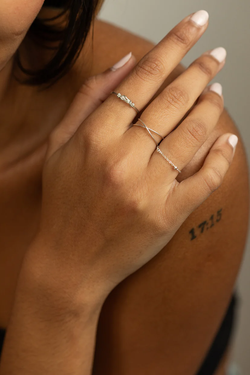 Bague croisée Éclat - Argent - Image 2