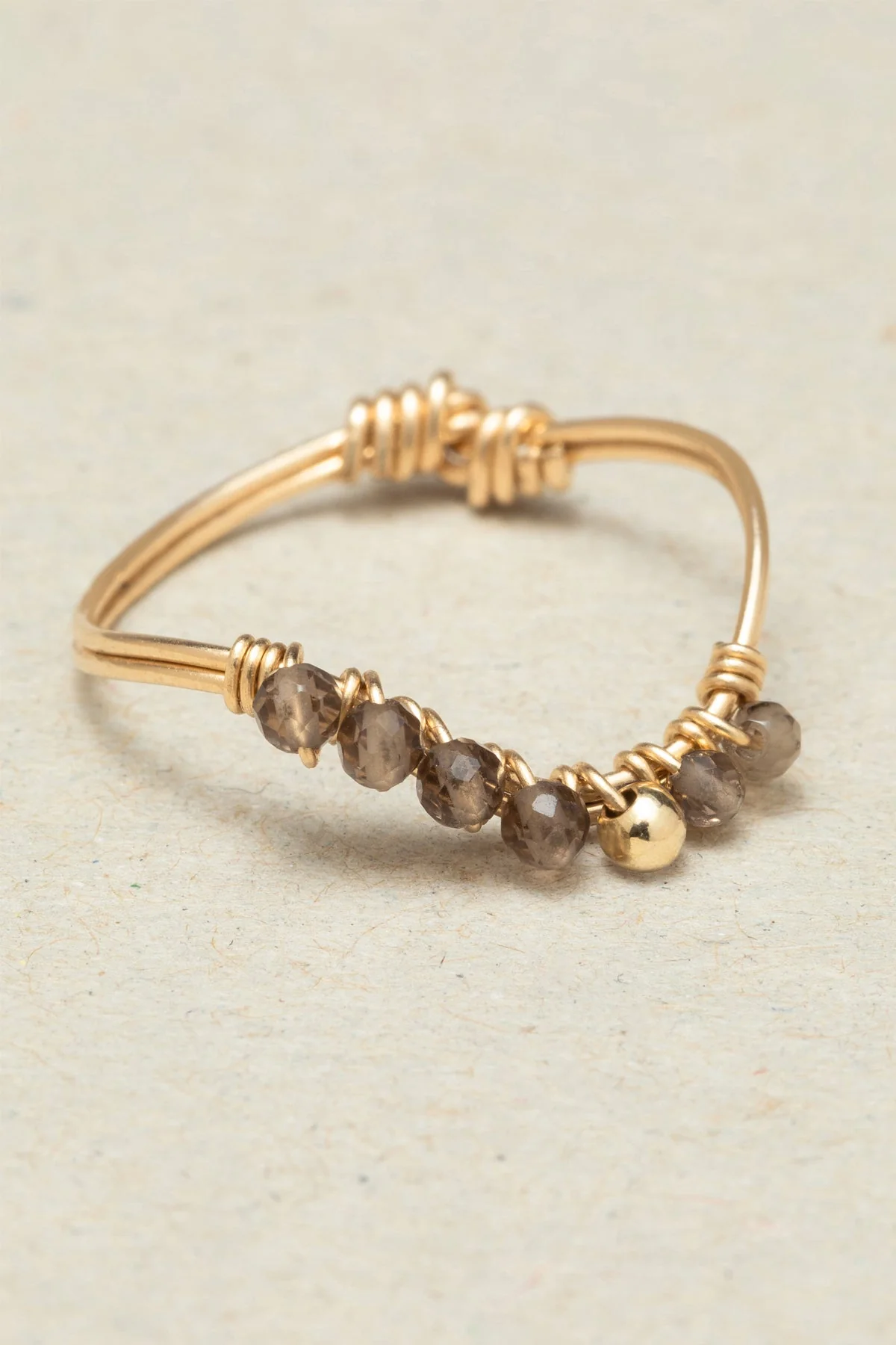 Bague Sultane - Quartz fumé
