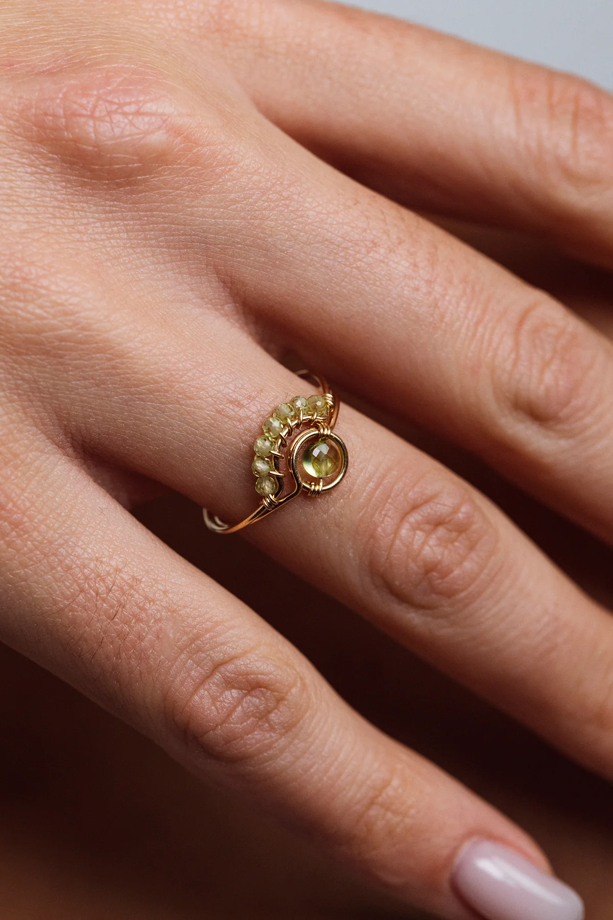 Bague Swan - Péridot - Image 2