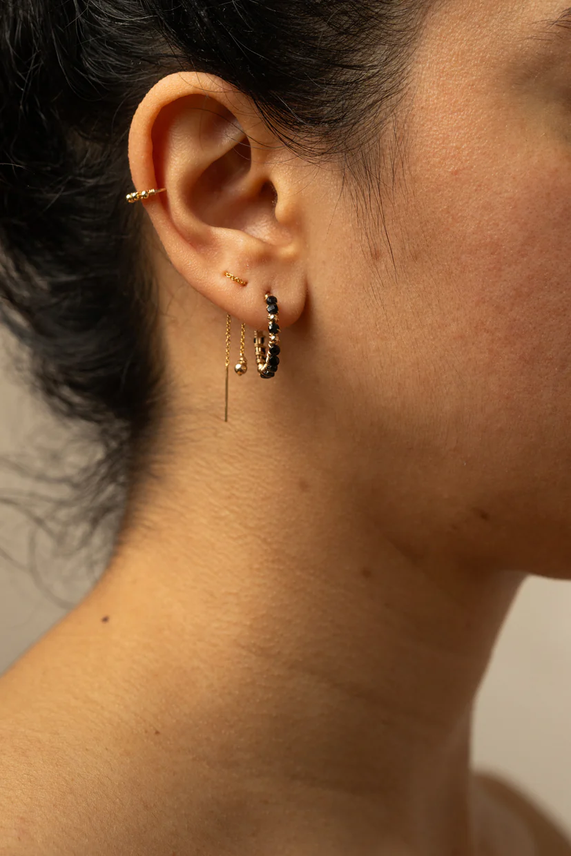 Bijou d'oreille Stella multi-positions perle - Image 3