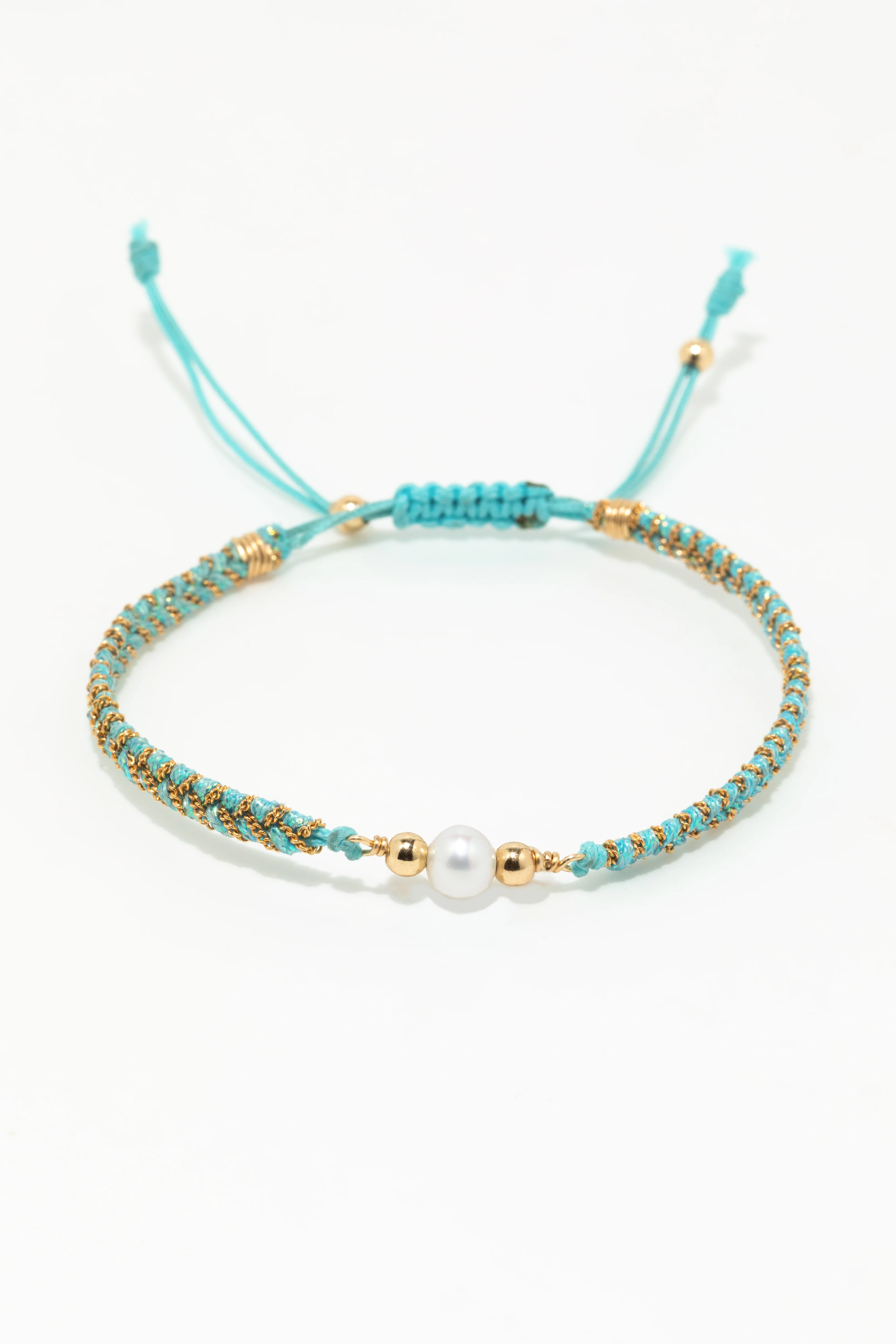 Bracelet Cordon bleu Vaiana - Perle de culture