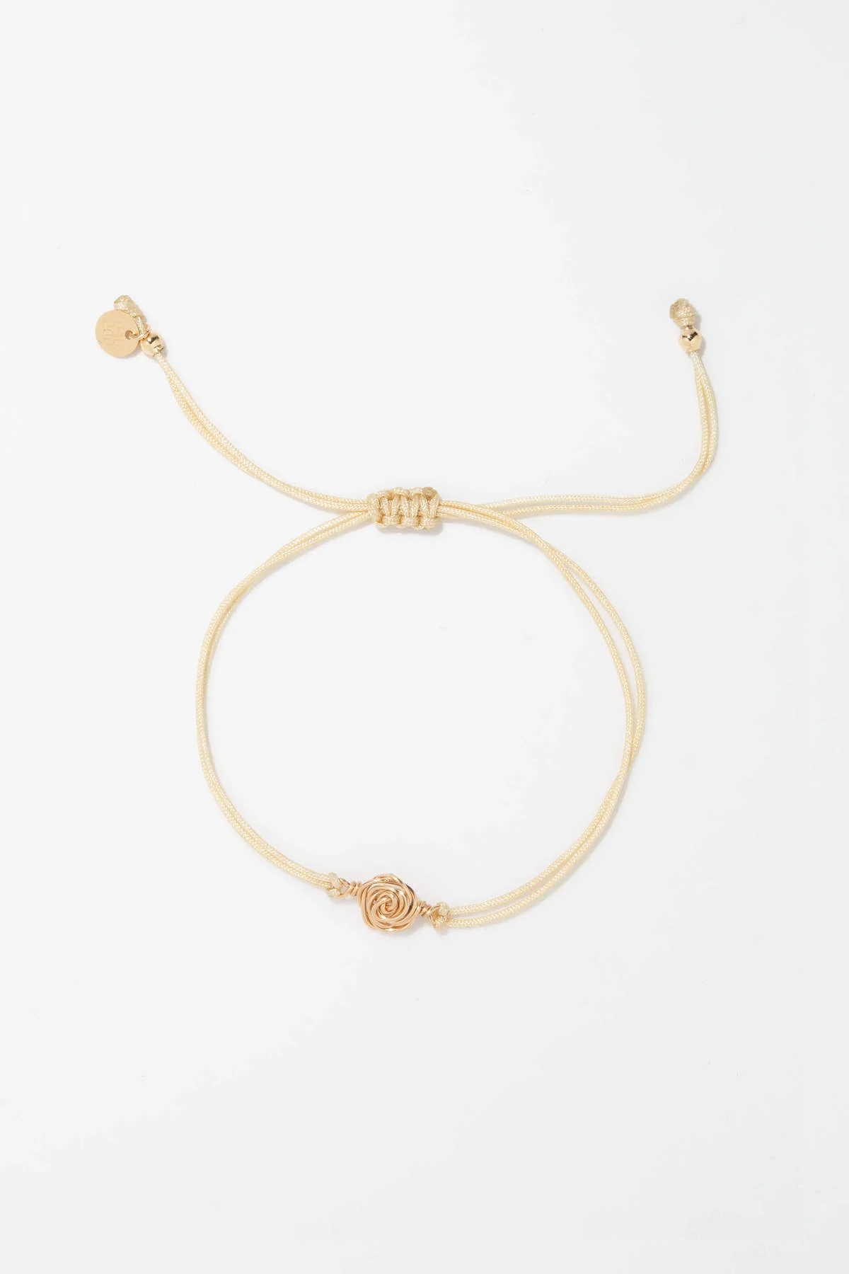 Bracelet cordon Rosa - Beige