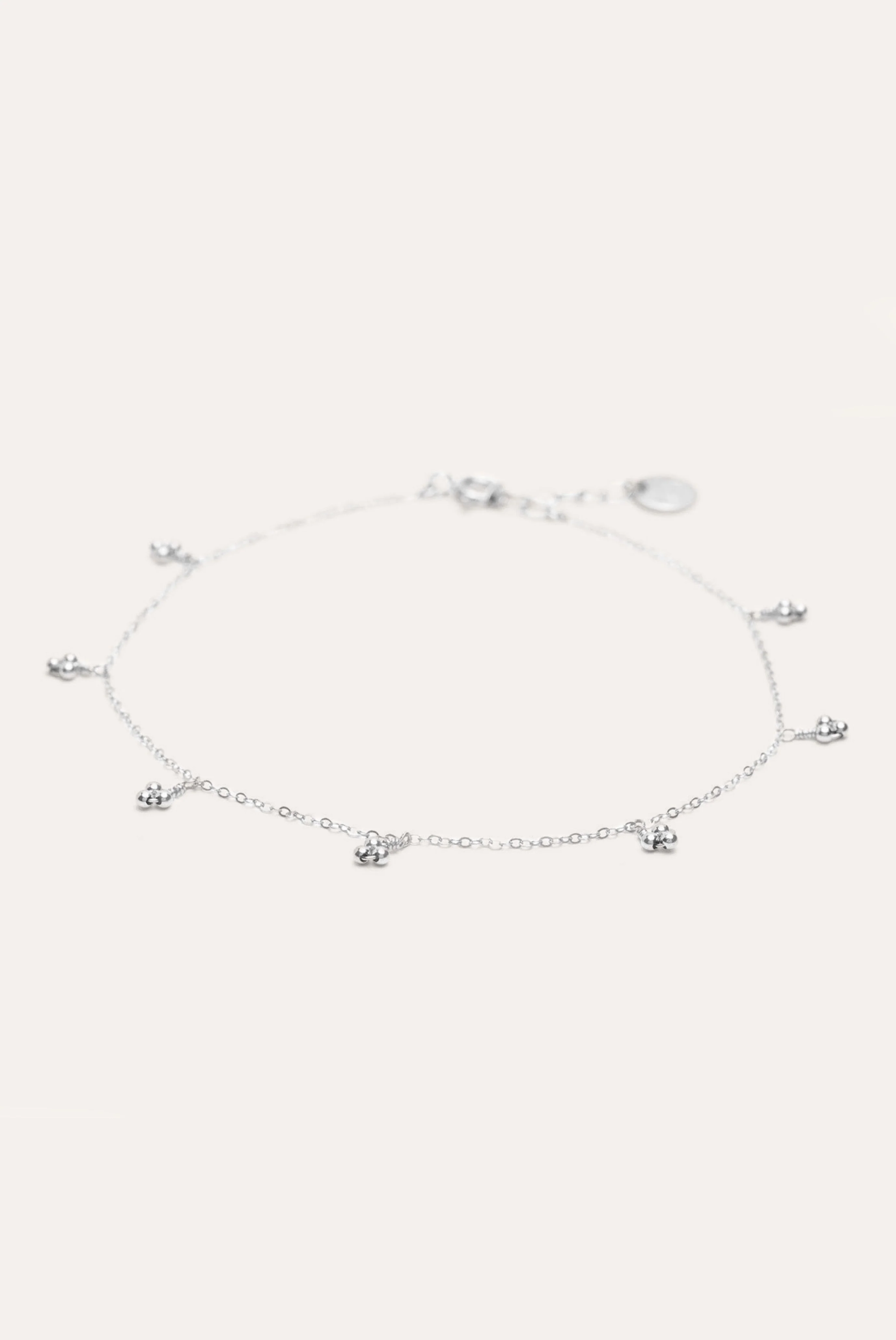 Chaîne cheville Grelots - Argent