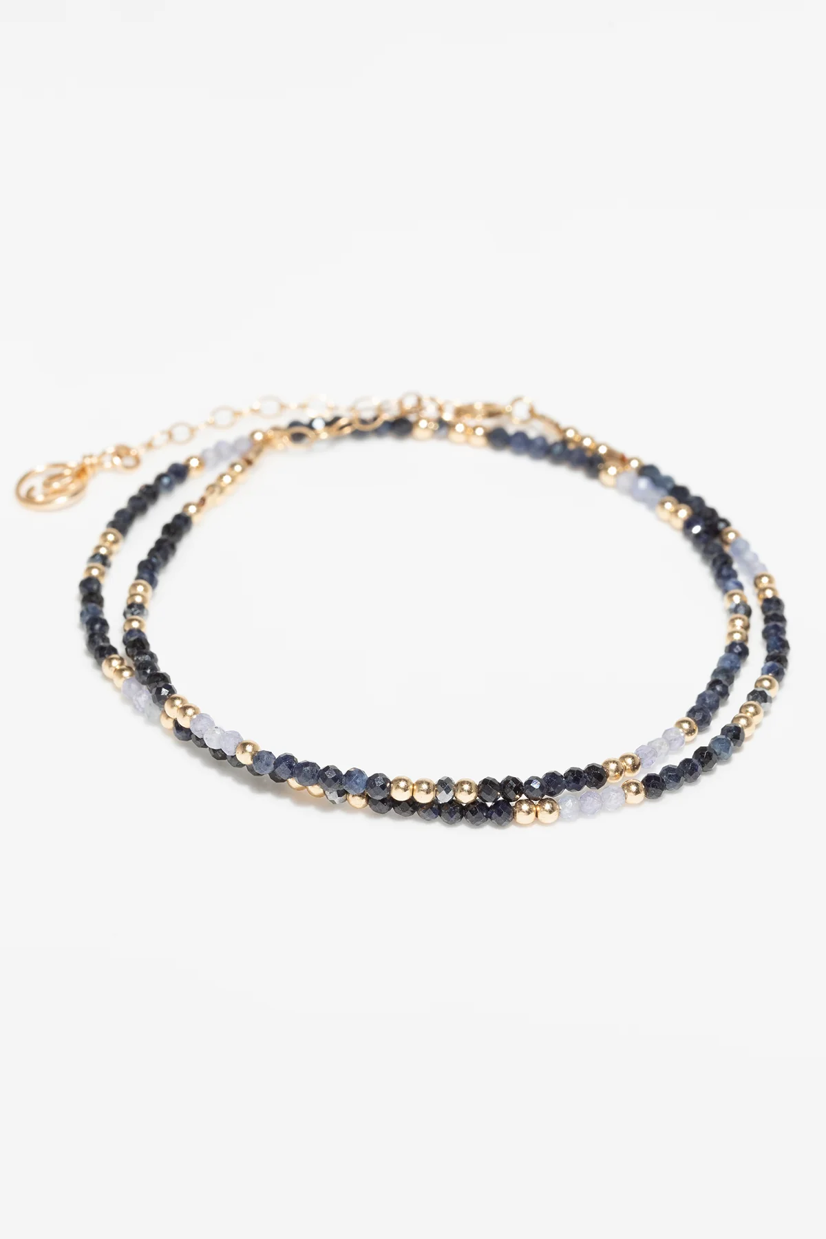 Collier-Bracelet double Queen - Azur