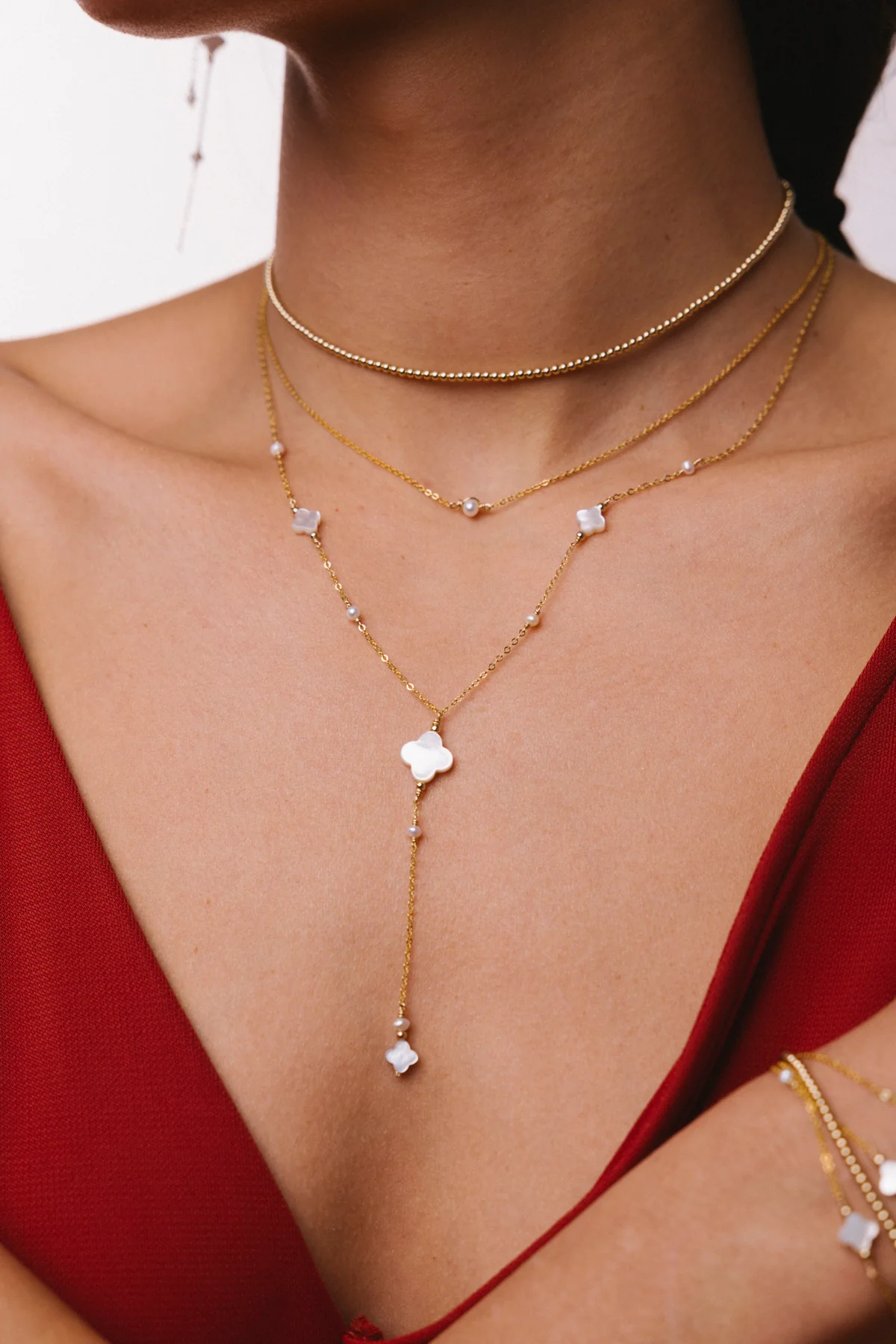 Collier-Bracelet double Queen - Or - Image 4