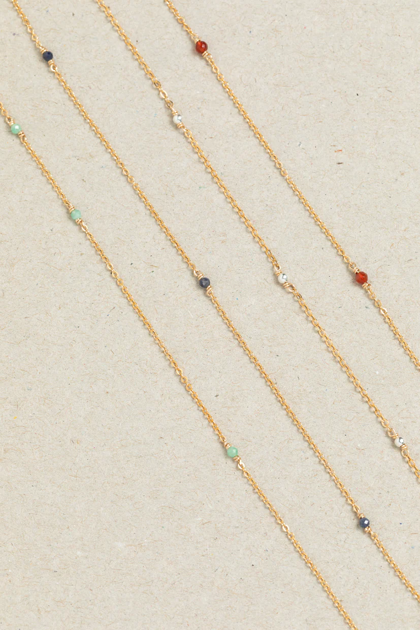 Collier-Bracelet double Satellite - Émeraude - Image 6