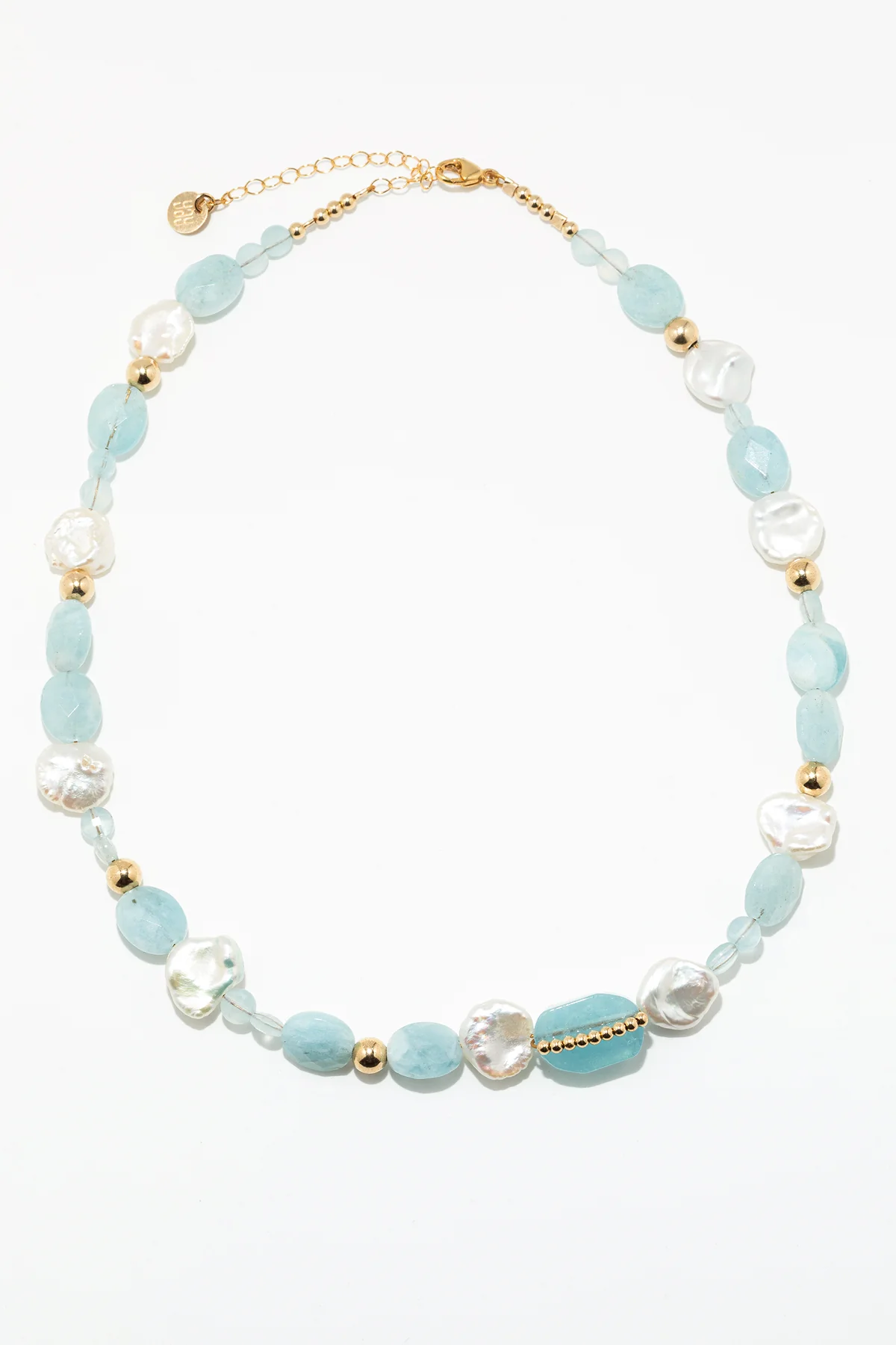 Collier Cauri - Aigue marine
