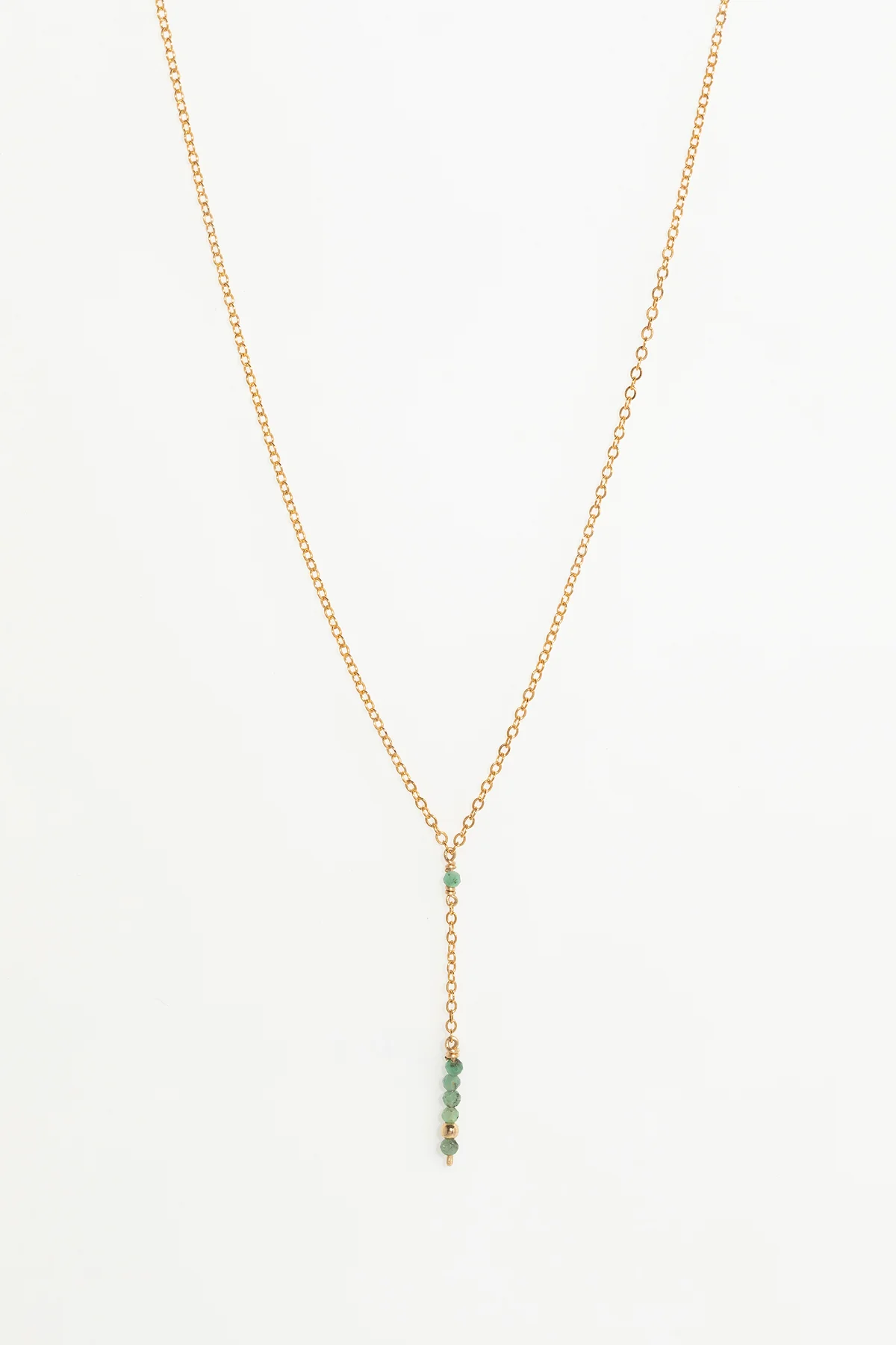 Collier long Théa - Émeraude