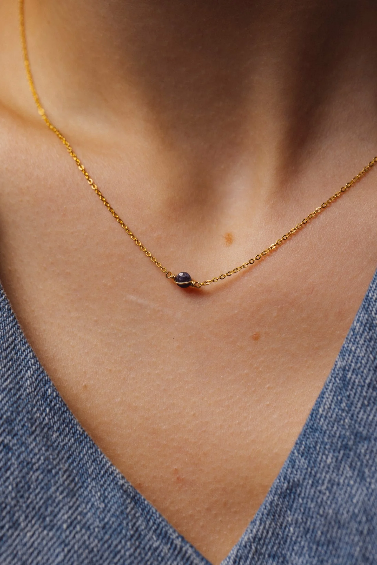 Collier Stella - Saphir - Image 2