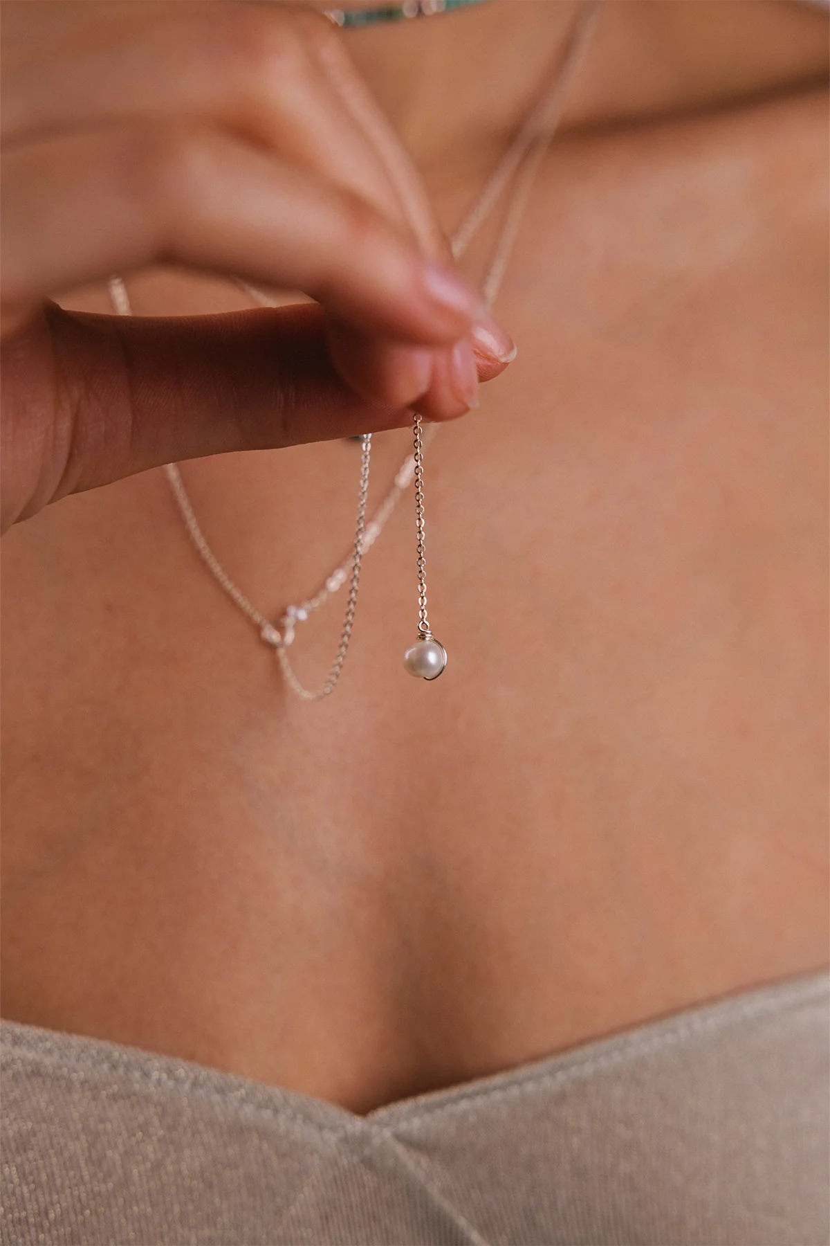 Collier Stella Vice versa - Perle de Culture Argent - Image 2