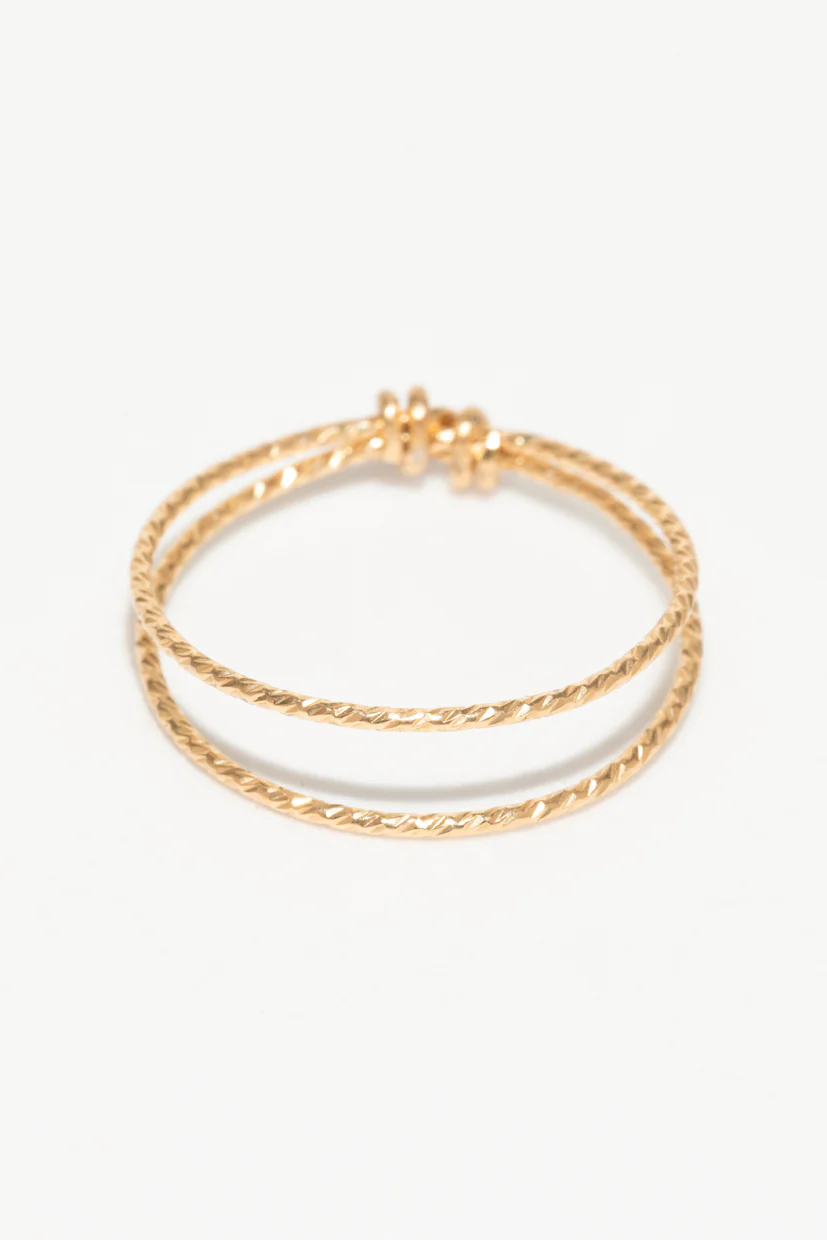 Bague double Éclat phalange