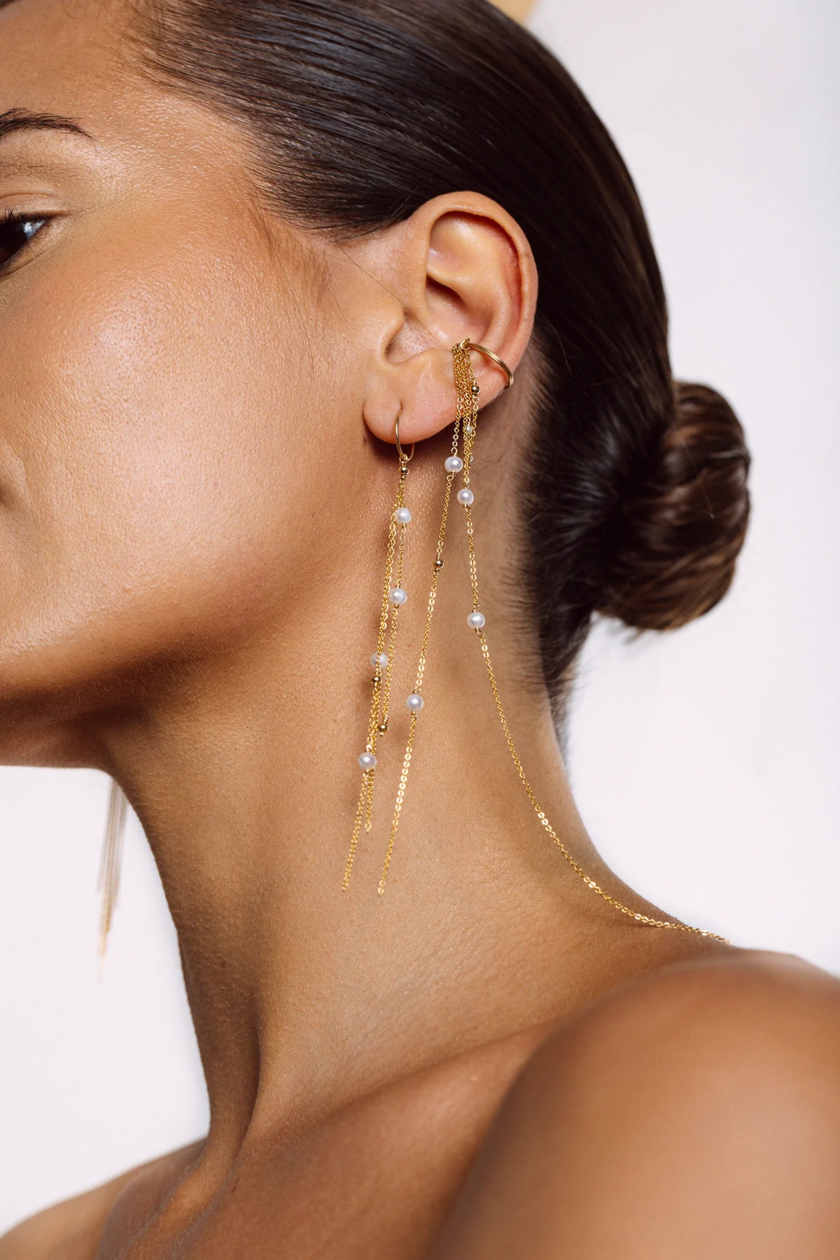 Faux piercing Maia - Perle de culture - Image 3