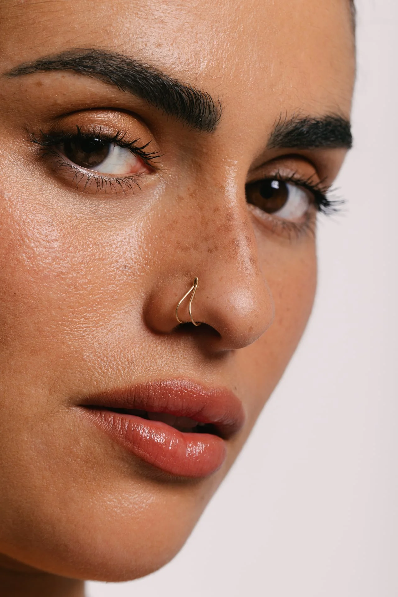 Faux piercing nez - Double