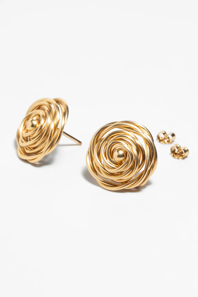 Grandes puces Rosa - Or