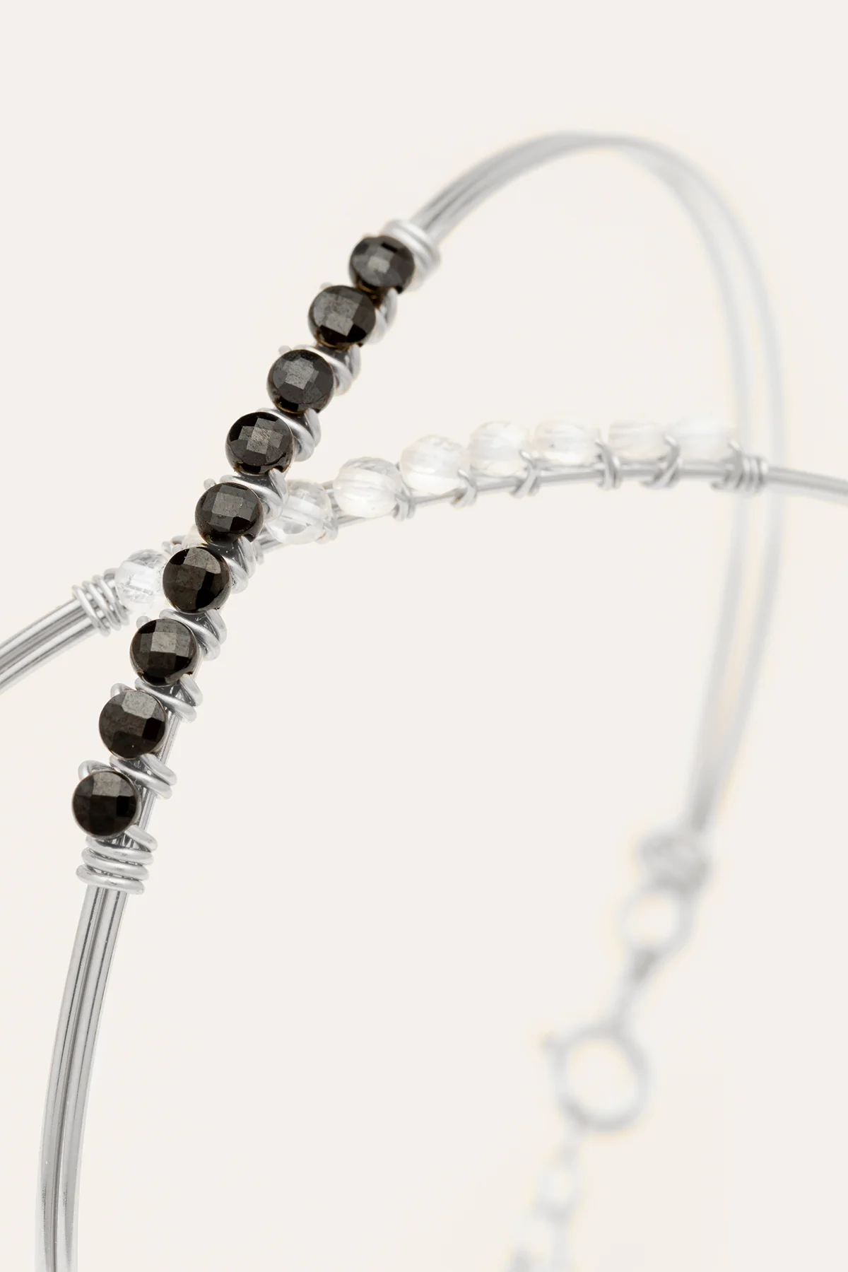 Jonc Pavé - Spinelle - Argent - Image 3