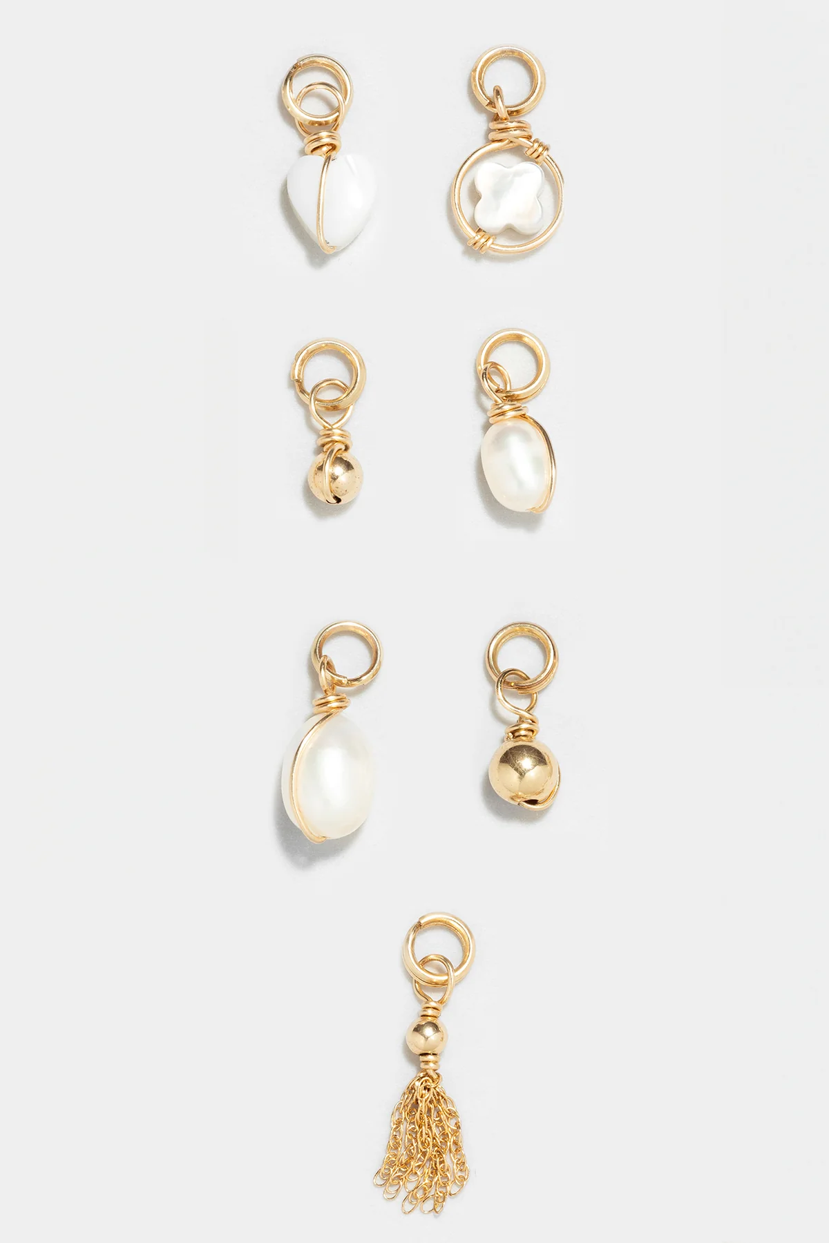Pendentif Charm coeur nacre - Image 5