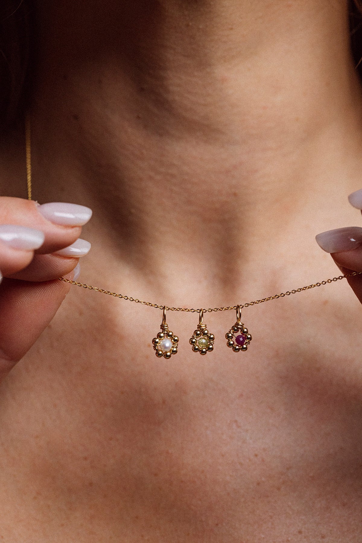 Pendentif Daisy - Perle de culture - Image 3