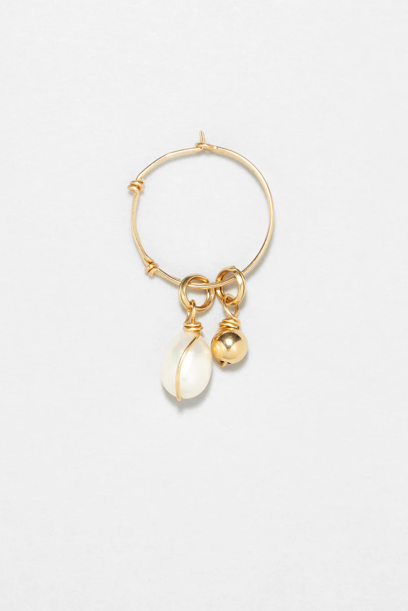 Pendentif Charm - perle de culture enlacée - Image 3