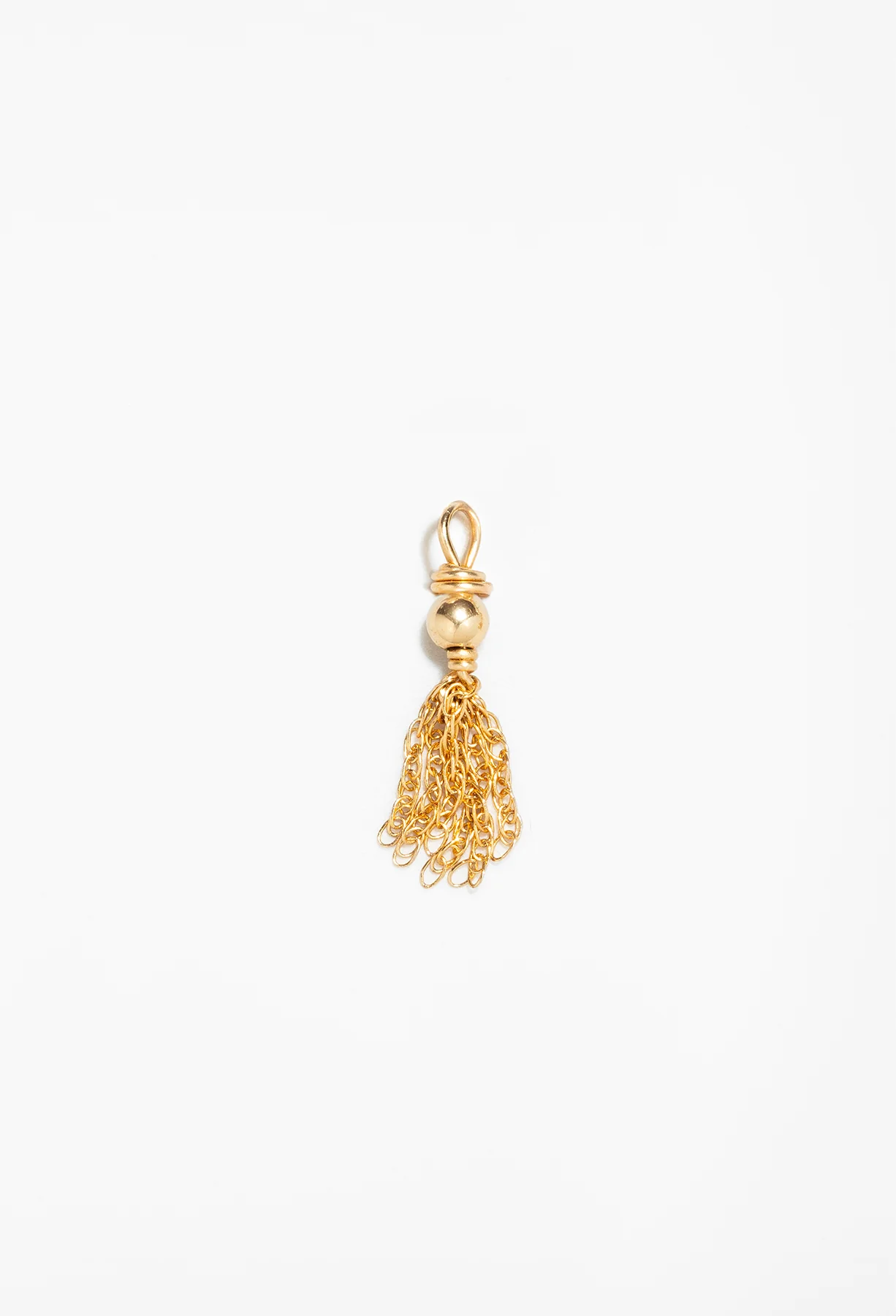 Pendentif Charm pompon or