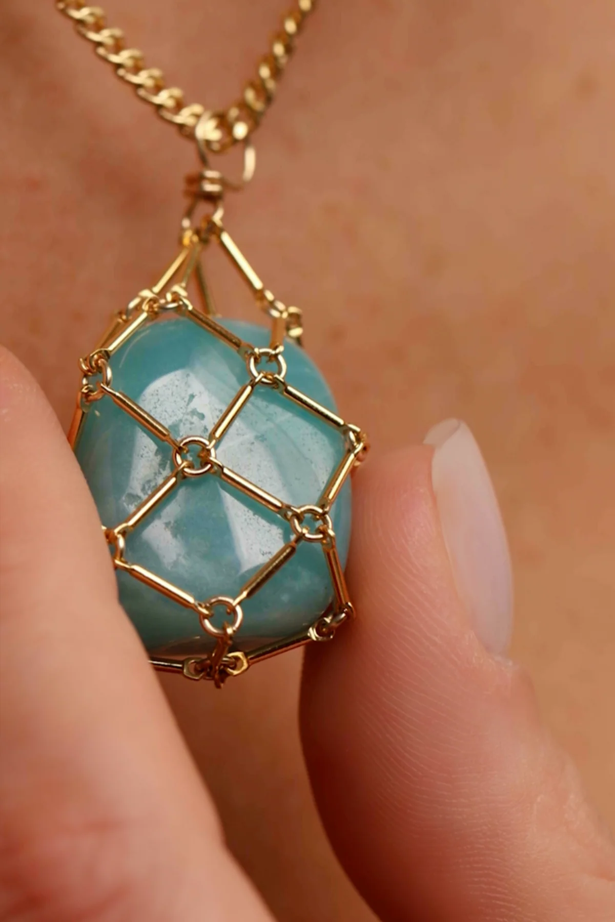 Pendentif Secret - Amazonite